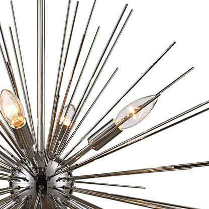 Bel Air Lighting Collina 24 in. Polished Chrome Sputnik Pendant Light Fixture