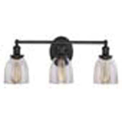 Home Decorators Collection Evelyn 26.75 in. 3-Light Matte Black Modern