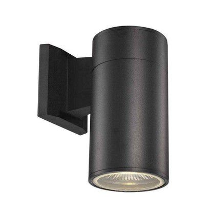 Bel Air Lighting Compact 8 in. Black Integrated LED Outdoor Wall Light Fixture