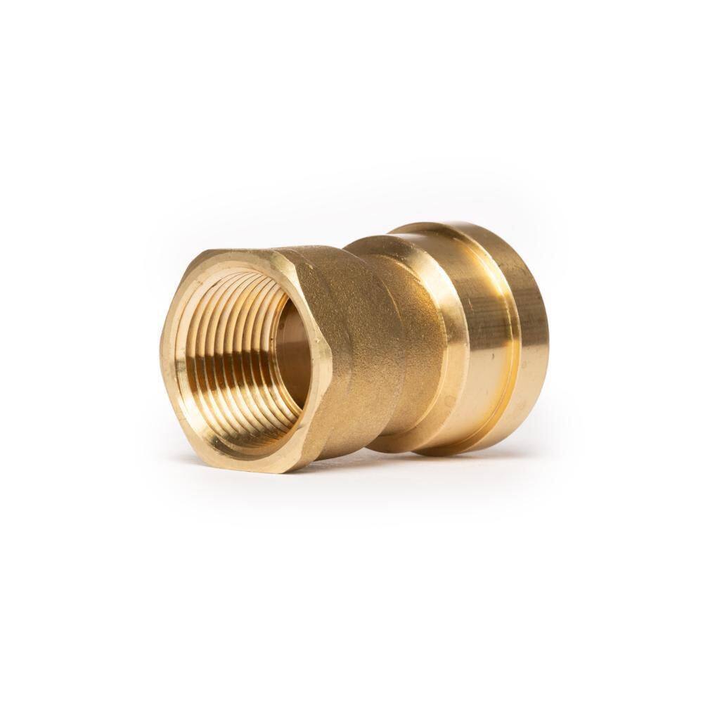 QUICKFITTING 3/4 in. Brass Push-to-Connect x FIP Adapter Fitting (4-Pack)