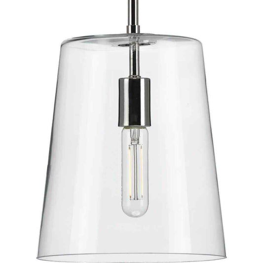 Progress Lighting Clarion 1-Light Polished Nickel Small Pendant