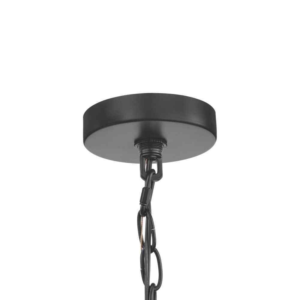 Home Decorators Tercero 4-Light Matte Black Outdoor Foyer Pendant Light