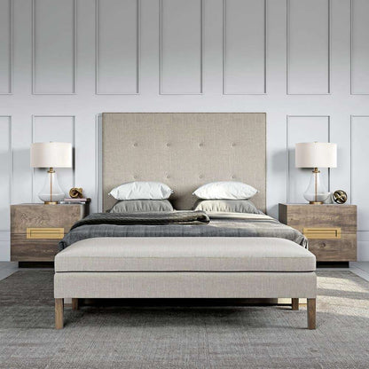 Meyer&Cross Lagos 23 in. Table Lamp in Brushed Brass and Seeded Glass