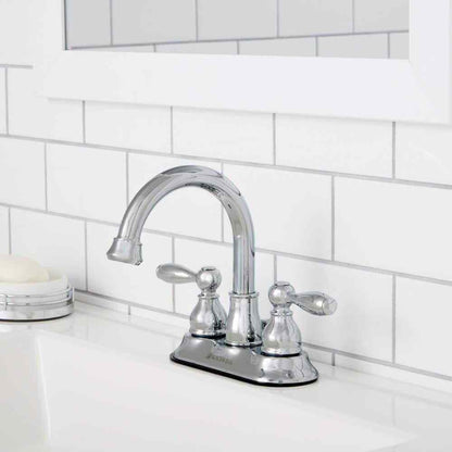 Glacier Bay Mandouri 4 in. Centerset 2-Handle High-Arc Bathroom Faucet in Chrome
