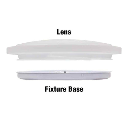 Commercial Electric 12 in Low Profile LED Flush Mount Round Closet Light Fixture