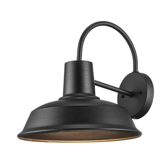 Bel Air Lighting Tacoma 1-Light Black Farmhouse Outdoor Barn Light Wall Sconce