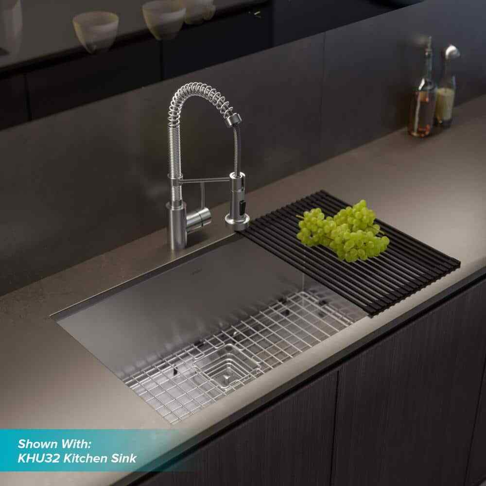 KRAUS Bolden Single-Handle Pull-Down Kitchen Faucet w/ Dual Function Spray Head