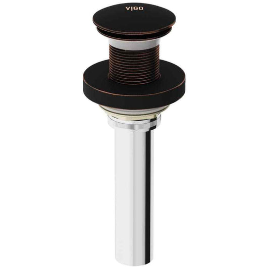 VIGO Vessel Bathroom Sink Pop-Up Drain & Mounting Ring in Antique Rubbed Bronze