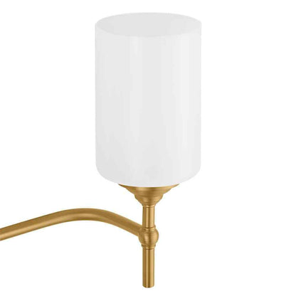 Home Decorators Ayelen 4-Light Matte Brass Modern Bathroom Vanity Light