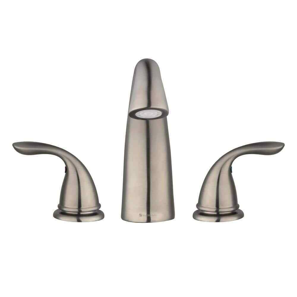 Glacier Bay Builders 2-Handle Deck-Mount Roman Tub Faucet in Brushed Nickel