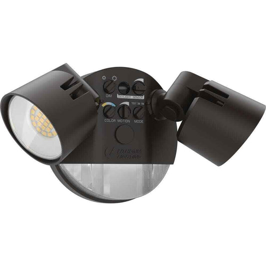 Lithonia Lighting Dark Bronze Motion Activated Outdoor LED Flood Light