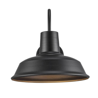 Bel Air Lighting Tacoma 1-Light Black Farmhouse Outdoor Barn Light Wall Sconce