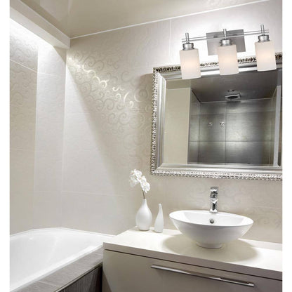 Volume Lighting Carena Indoor Nickel Bath Vanity Wall Mount Sconce Light