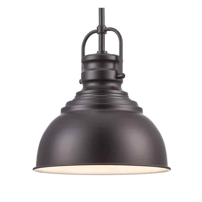 Home Decorators Collection 10 in. 1-Light Bronze Hanging Kitchen Pendant Light