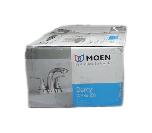 MOEN Darcy 4 in. Centerset 2-Handle Bathroom Faucet in Chrome WS84550