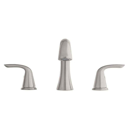 Glacier Bay Irena 8 in. Widespread 2-Handle Bathroom Faucet in Brushed Nickel