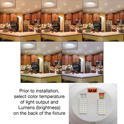 CE 6 in. CCT 30 Lighting Options Integrated Integrated LED Recessed Light Trim