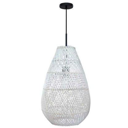 Bel Air Lighting Bernice 11.75 in. 1-Light Black Bohemian Hanging Pendant Light