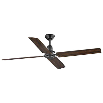 Home Decorators Gatson 60 in. Indoor Matte Black Ceiling Fan w/ DC Motor+Remote