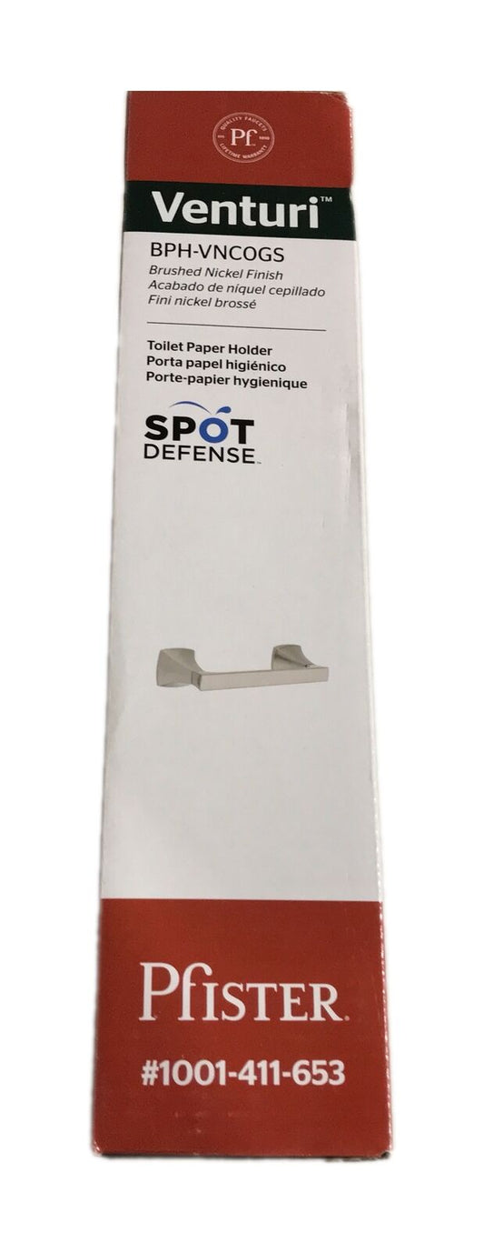 Pfister Venturi Toilet Paper Holder in Spot Defense Brushed Nickel BPH-VNC0GS