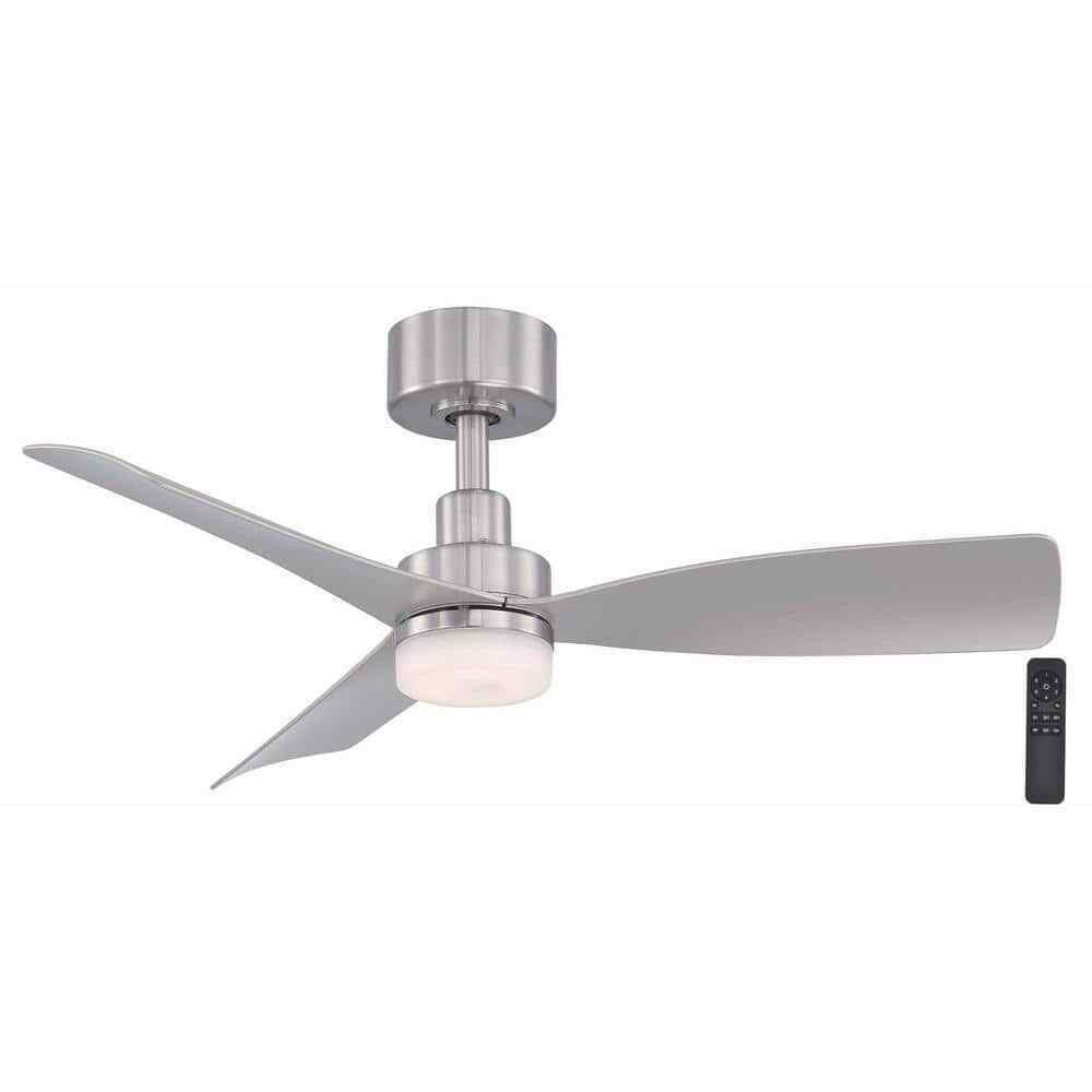 Hampton Bay Marlston 36 in. CCT LED Indoor/Outdoor Ceiling Fan Brushed Nickel