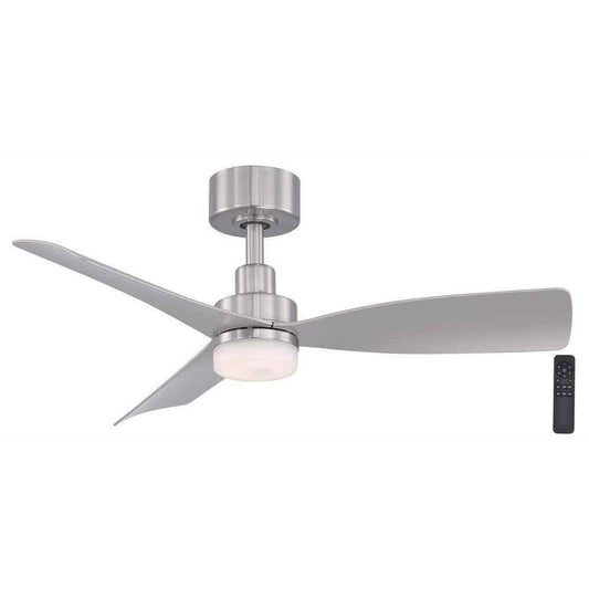 Hampton Bay Marlston 36 in. CCT LED Indoor/Outdoor Ceiling Fan Brushed Nickel