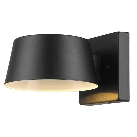 Globe Electric Maisel Matte Black Indoor/Outdoor Integrated LED Wall Sconce