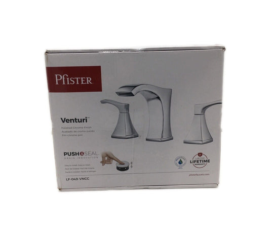 Pfister Venturi 8 in. Widespread 2-Handle Bathroom Faucet in Polished Chrome