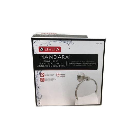 Delta Mandara Towel Ring in Brushed Nickel