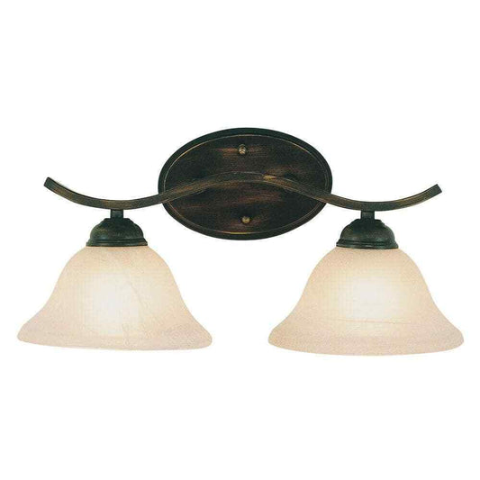 Bel Air Lighting Hollyslope 17 in. 2-Light Oil Rubbed Bronze Light Fixture