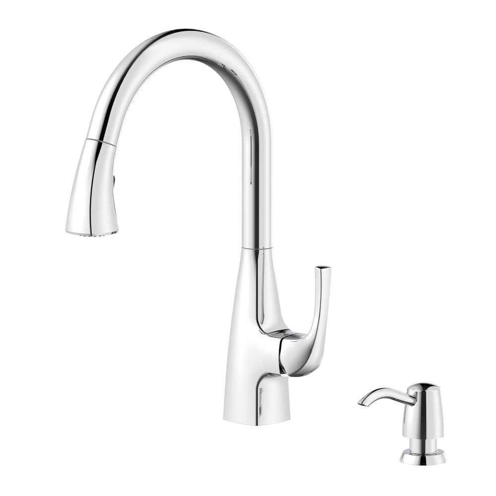 Glacier Bay Calandine Single-Handle Pull-Down Sprayer Kitchen Faucet Chrome