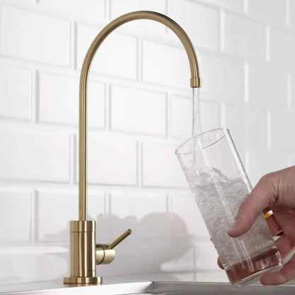 KRAUS Purita Single Handle Beverage Faucet in Spot Free Antique Champagne Bronze