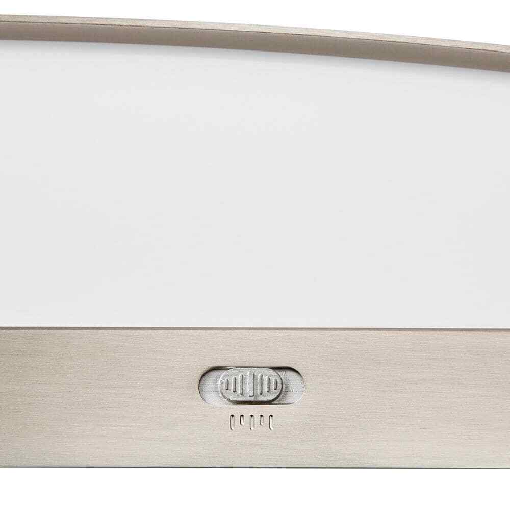 Hampton Bay Woodbury 24.6 in. Brushed Nickel Integrated LED Bathroom Light Bar