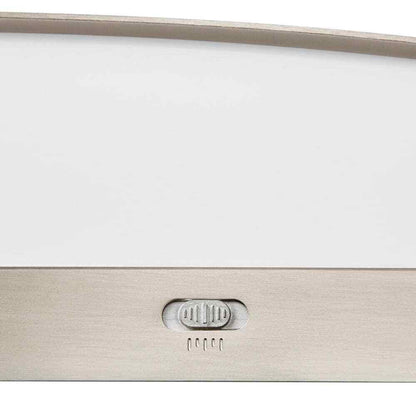 Hampton Bay Woodbury 24.6 in. Brushed Nickel Integrated LED Bathroom Light Bar