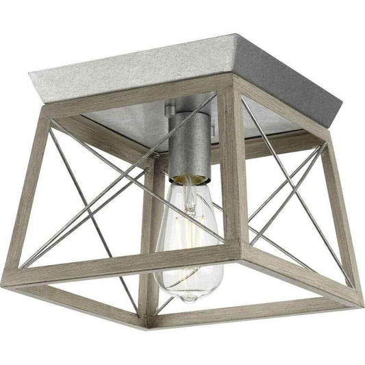 Progress Lighting Briarwood Collection 1Light Bleached Oak Kitchen Ceiling Light