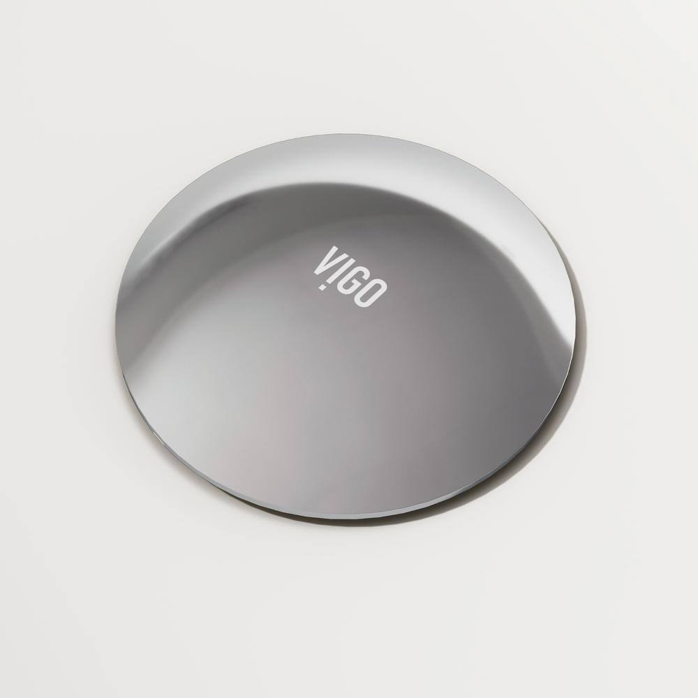 VIGO Bathroom Sink Pop-Up Drain with Overflow in Chrome