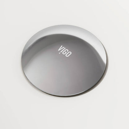 VIGO Bathroom Sink Pop-Up Drain with Overflow in Chrome