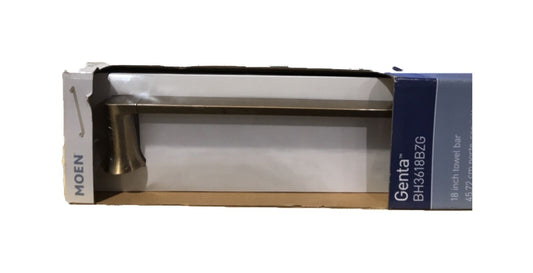 MOEN Genta 18 in. Towel Bar in Bronzed Gold