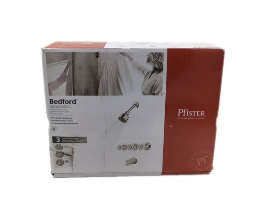 Pfister Bedford Triple Handle 3-Spray Tub and Shower Faucet Polished Chrome
