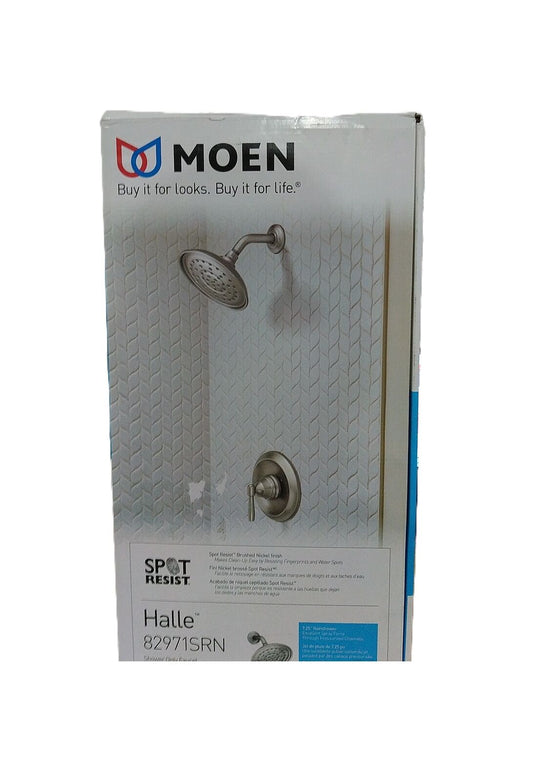 MOEN Halle Shower Faucet Brushed Nickel w/ Pressure Balance Valve Included