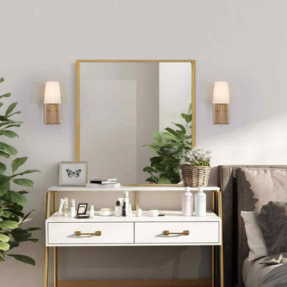 LNC Modern Classic 1-Light Gold Wall Sconce Powder Room Bathroom Vanity Light