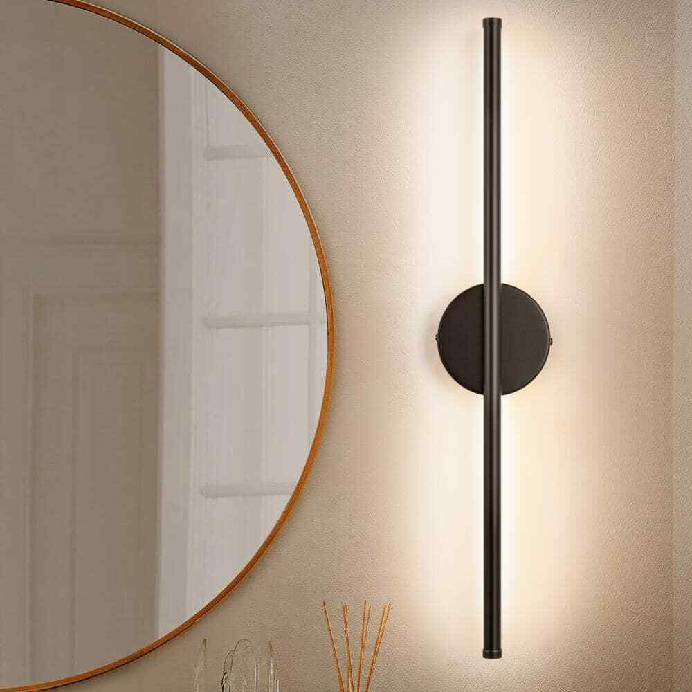 Rennnsan Aidan 1-Light Black Linear Dimmable LED Wall Sconce WS8101-50178