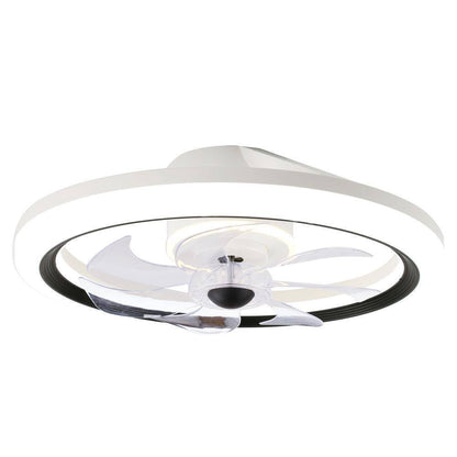 Bella DepotLED White Ceiling Fan DC Motor Light w/ Dimmable Light and Remote