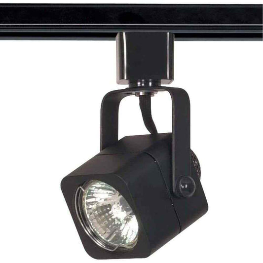 SATCO 1-Light MR16 120-Volt Square Black Track Lighting Head TH313