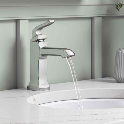 KOHLER Rubicon Single Hole Single Handle Bathroom Faucet in Polished Chrome