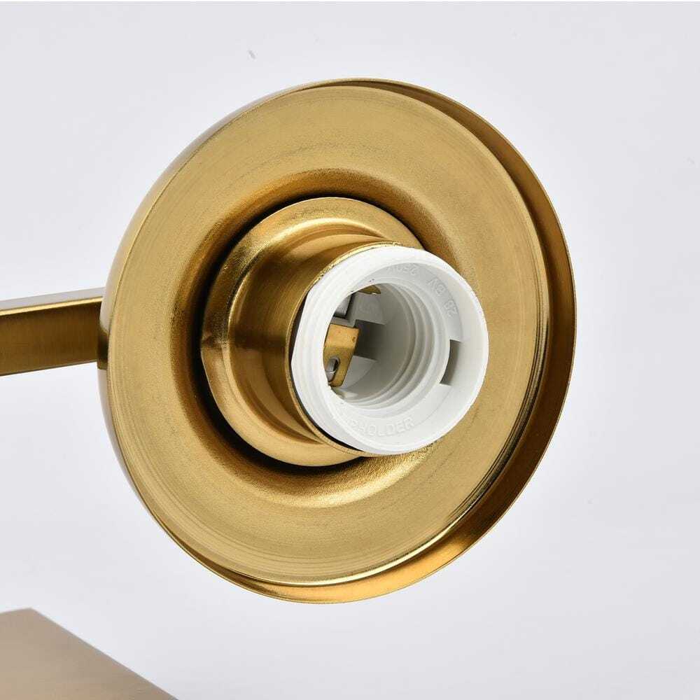 GoYeel 2 Light Gold Bathroom Vanity Light w/ Cylinder Glass Shade
