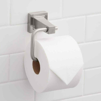Glacier Bay Adelyn Single Post Toilet Paper Holder in Brushed Nickel