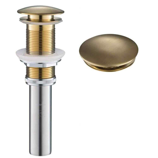 KRAUS KRAUS Pop-Up Drain for Bathroom Sink in Brushed Gold PU-10BG