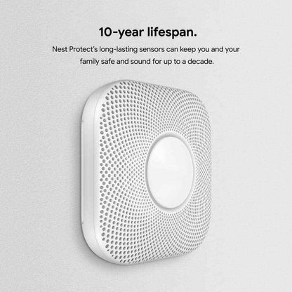 Google Nest Protect Smoke Alarm and Carbon Monoxide Detector - Battery Operated