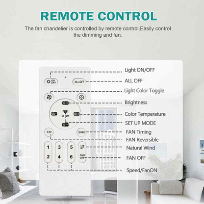 Oaks Aura 20 in. LED Smart App Remote Control Ceiling Fans w/ Lights DC Motor